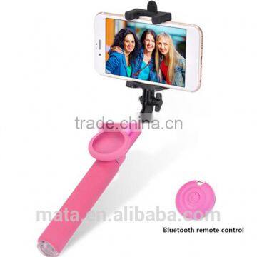 Mini Wireless Bluetooth Retmote Control Selfie Stick With Shutter Button
