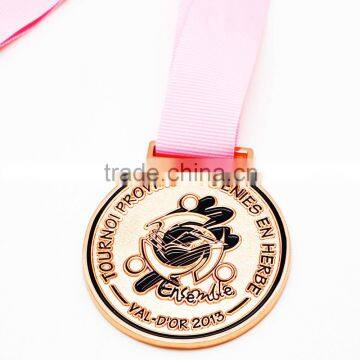 Custom design copper 2d souvenir medal