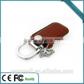 Full Capacity Leather USB Flash Drive for promotion gifts