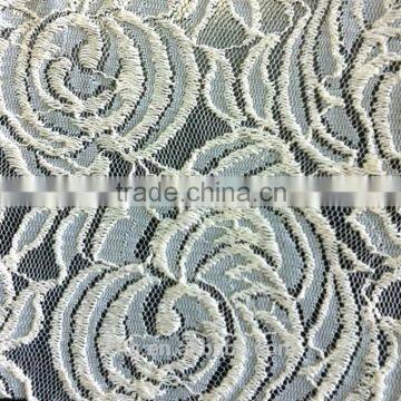 beautiful competitive price high quality nylon cotton lycra lace fabric for sale