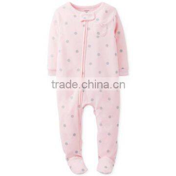 Wholesale Online Shopping Baby Girls Sweet Pink Long Sleeve Coverall Romper                        
                                                Quality Choice