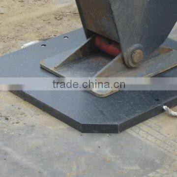 uv-resistance rough uhmwpe crane outrigger mat, prevent trailer jacks with pe board