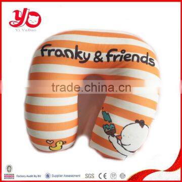 Wholesale plush travel U shape neck pillow.plush u pillow toy