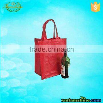 promotional customized pp woven wine bag