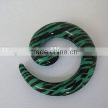 Green Zebra Spiral Jewelry