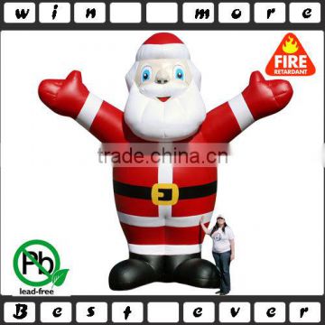 2015 hot selling customized Inflatable Giant Santa Claus model for Christmas decoration Santa Claus