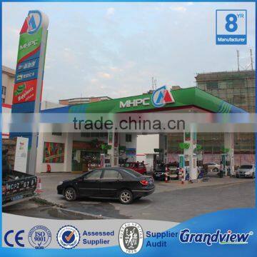 Advertising petrol pylon sign with led gas station price sign boards