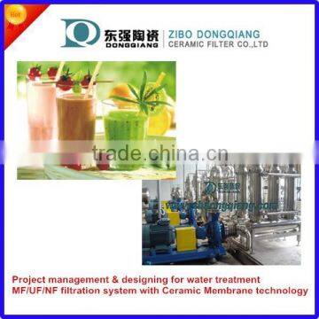 ceramic membrane filter for beverage industry