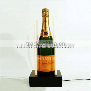 Noverty laser and LED arylic single wine bottle holder