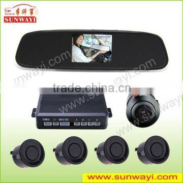 2015 newest 3.5 inch hud TFT visual rear view mirror display parking sensor system