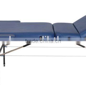 Folding Salon Bed 3 Section Metal Table