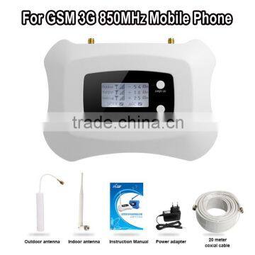 LCD smart display! 850mhz mobile signal booster 2G 3G cell phone signal repeater amplifier