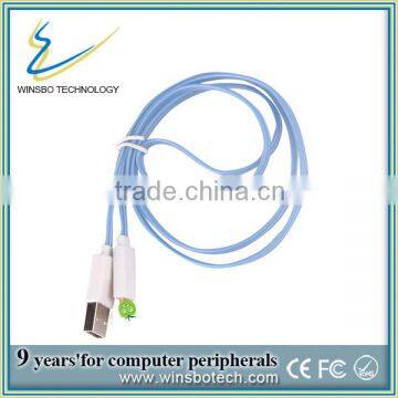 2014 hot selling style Christmas gift LED USB otg cable for iphone 5 /5s/ 6