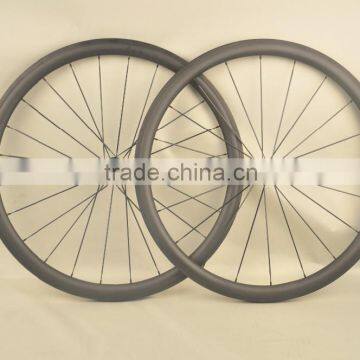 Carbon T700C 38MM Clincher Wheelset Full carbon Fiber