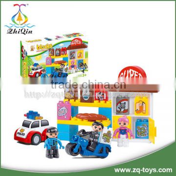 Kids plastic educational block toy for Christmas present