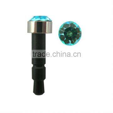 fashion diamond earphone jack dust plug wholesale in China,designed by (C) charis,OEM service,pass SGS factory audit