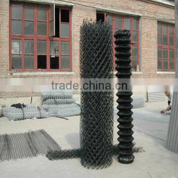 5 foot 9 gauge black chain link fence 50*50m