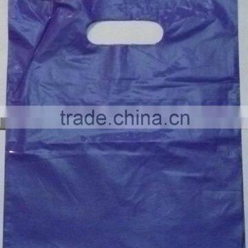 wholesale dcb-65 Purple Die Cut Handle Plastic Bags (9x12)