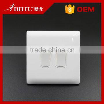 BIHU white PC 2 gang safety wall smart switch and socket for home automation