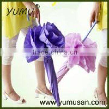 23" Fashion Ladies Umbrella with Ruffles for Rain and Sun