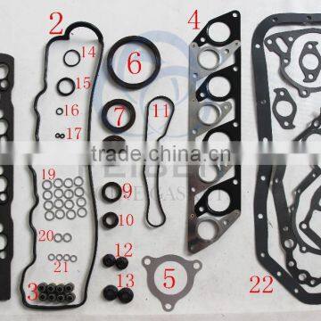 For diesel 4D56 engine overhaul full set OEM no MD972160 gasket set engine gasket.