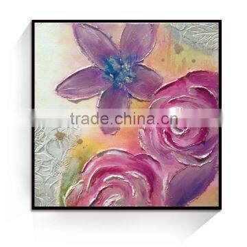 Shu1801 Modern decor 3d single panel white flower oil painting