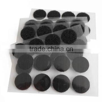 Hook & Loop Fastener Self adhesive Dots Black 1/2"(0.50")