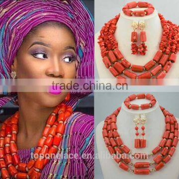 2016 new design nigeria beads jewelry set costume jewelry set bridal                        
                                                Quality Choice