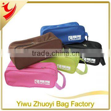 Portable Waterproof Shoe Travel Storage Zip Bag Visual Breathable Tote Bag