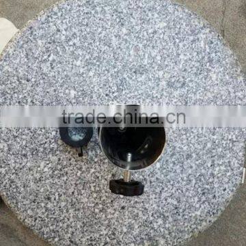 polished grey granite umbrella base