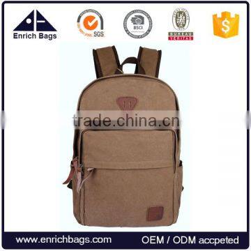 Khaki Canvas Rucksack Backpack New Models                        
                                                Quality Choice