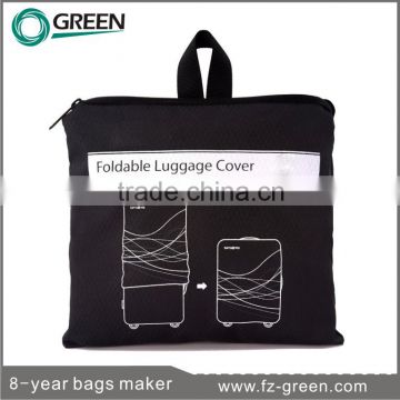 Durable foldable spandex luggage cover for suitcase