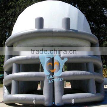 large sports pvc tarpaulin human inflatable football helmet tunnel