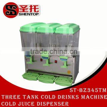 ShenTop ST-BZ345TM Commercial Three Tank Cold and Hot Drinks Making Machine Cold and Hot Juice Dispenser Beverage Maker