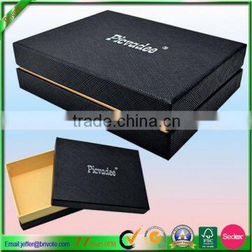 Hot sell paperboard paper type black gift boxes