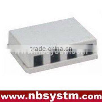 4 ports Surface Box UTP Cat5e RJ45 PCB jack