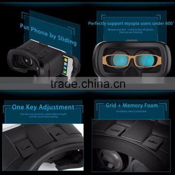 Factory OEM LOGO Printed 3D VR Box VR Headset Video Glasses photo-3