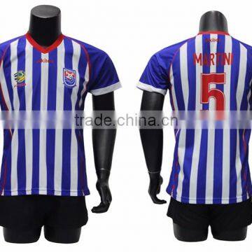 Best sale sublimation vertical stripe football jerseys