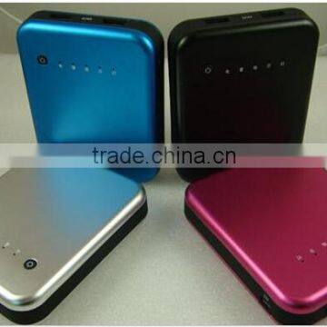 2014 NEW High Quality Colorful External Portable power bank 8000mah