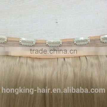 One Peice Clip in Human Hair Extensions photo-4