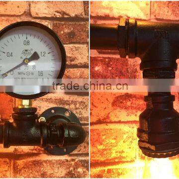 Industrial Style Pipe Lights Steampunk Pipe Wall Lamp Edison Lamp 5 Lights photo-4