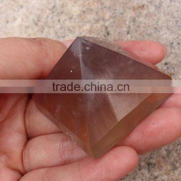 Yellow Flourite Gemstone Small Pyramid