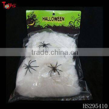 various weight for choice cotton spider web with small plastic spider