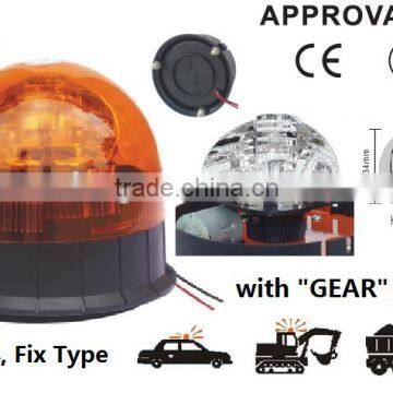 E-MARK Revolving Halogen Warning Light, ECE MARK Rotating H1 Halogen Warning Beacon(SR-BL-506RF-1) 3 Bolts Fix Type Beacon Light