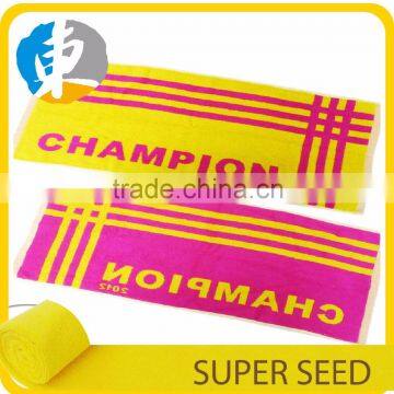 hot sales beach towel 100 cotton terry yarn dyed sport towel gym towel