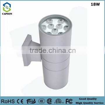 RoSH CE P65 aluminium outdoor wall mounted led light 18W