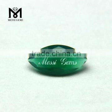 Factory Price Marquise 3x6 Green Agate Stone