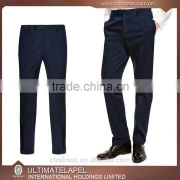 2015 New style 100% cotton dark blue chino trousers