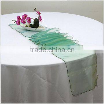 Wedding Decor Supplies Banquet Organza Table Cover Overlay Runners for Wedding Party Table Decoration