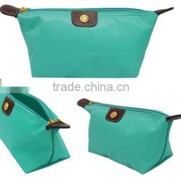 Recycld Blue Polyester Cometic Bag